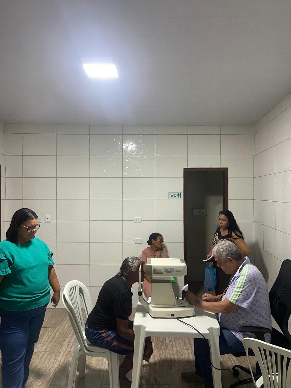 Sala de triagem oftalmológica do Ambulatório CMMAB